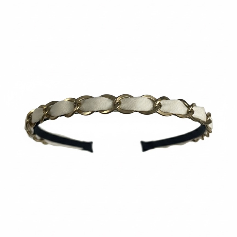 Beautiful White and Gold Headband